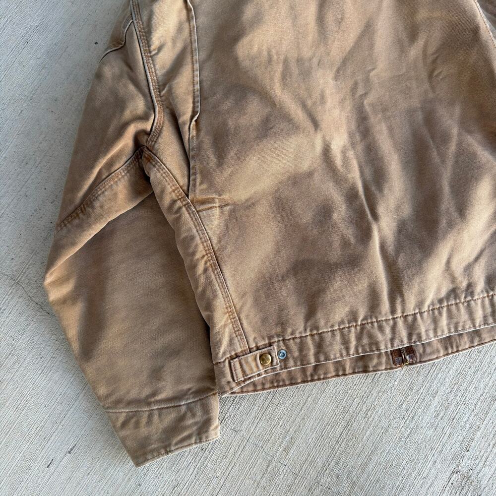 Carhartt RNJ001 BRN faded brown detroit work wear jacket - Picture 9 of 9